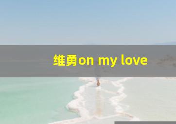 维勇on my love